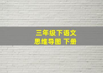 三年级下语文思维导图 下册